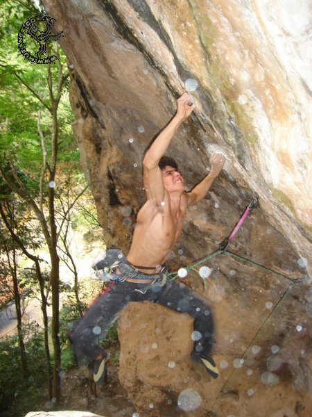 Rafael Olivares en Emily Rose 8b/8b+ - La Guairita - Climbing Venezuela