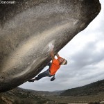 Jordi Salas en Beer Action 7b+ Cogul - Foto Pete O'Donovan