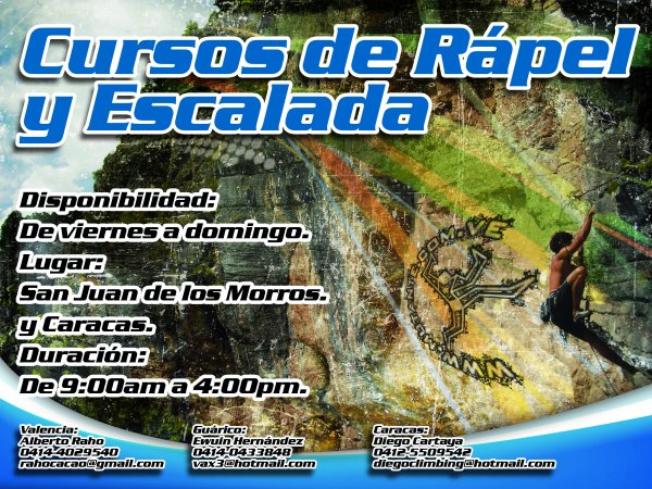 Teórico Estallar Vaticinador Curso de rapel y escalada Mutante.com.ve | Mutante