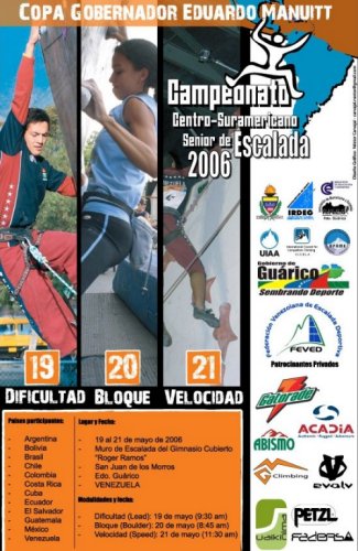 Campeonato Centro/Suramericano Senior de Escalada 2006