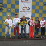 Podium de la Copa del Mundo Escalada Velocidad 2007 en Trento