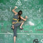 Categoria femenina de bloque en el Campeonato Nacional de Escalada 2006