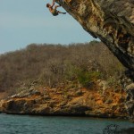 Chris Sharma escalando psicobloc Isla La Borracha