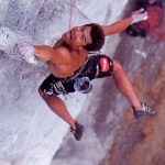 Yuji Hirayama escalando  Apaloosa 8a en Oñate el País Vasco