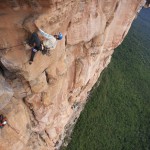 Kurt Albert en el Pulgatiry 7c L20 - Foto Klaus Fengler