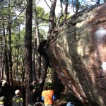 Carlos Catari en boulder 7c+ Albarracín