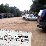 Como aparcar en Albarracín. Es muy facil !!!