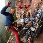 Primer ascenso en el Tepuy Adankasima con El Camino del Danto 7a – A2 L15 - Foto Wojciech Wandzel