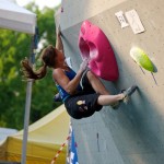 Anna Stöhr Bouldering Worldcup IFSC 2011 en Milano - Foto Diego Neonati