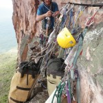 Alfredo Zubillaga en Fuga Hospitalaria 5.12c/d – L15 550 metros en el Tepuy Upuigma