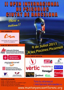 2do Open Internacional de Psicobloc "Ciutat de Barcelona"