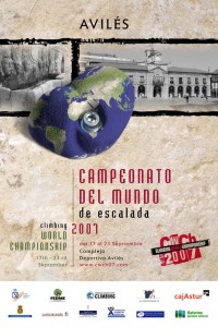 Poster Campeonato del Mundo de Escalada IFSC 2007 en Avilés