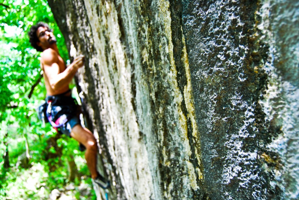 Alberto Raho en Big Macana 8b+ - Foto Gabriela Folgar