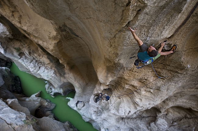 Dani Mollina en El Chorro, Malaga - Foto David Munilla