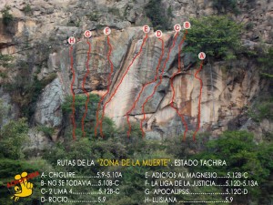 Guia de escalada zona de la muerte - Táchira Venezuela