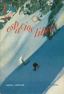 Revista Espacios Libres - Portada Andrés Reimpell Glaciar Este del pico Bolívar