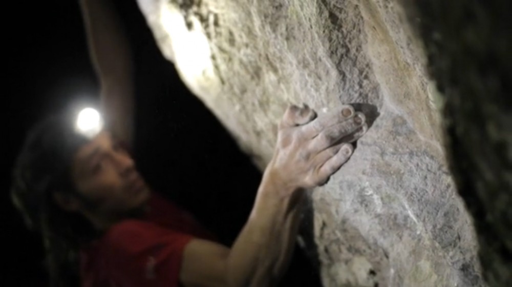 Video de Diego López Montull en El monstruo de mil cabezas 8b Mineral del Chico mexico