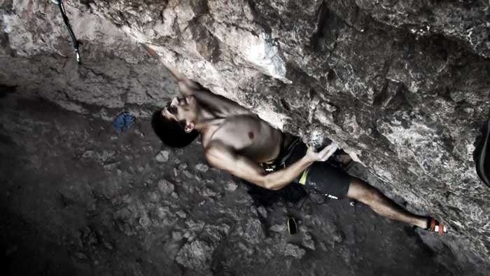 Video de escalada deportiva Lluís Saló en Aromes de Calders 7c+