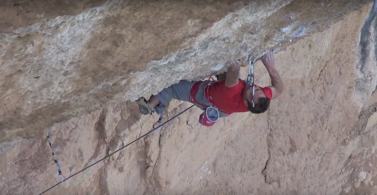 Video escalada deportiva; Mike Fuselier hace Era Vella 9a en Margalef