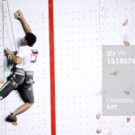 Jaseh Munelo en Competencia de Escalada Paraclimbing en París Francia