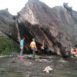 Escalada boulder en el Auyantepuy Venezuela
