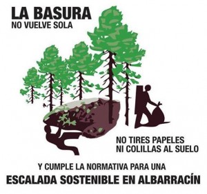 La basura no regresa sola, Escalada Sostenible Albarracín