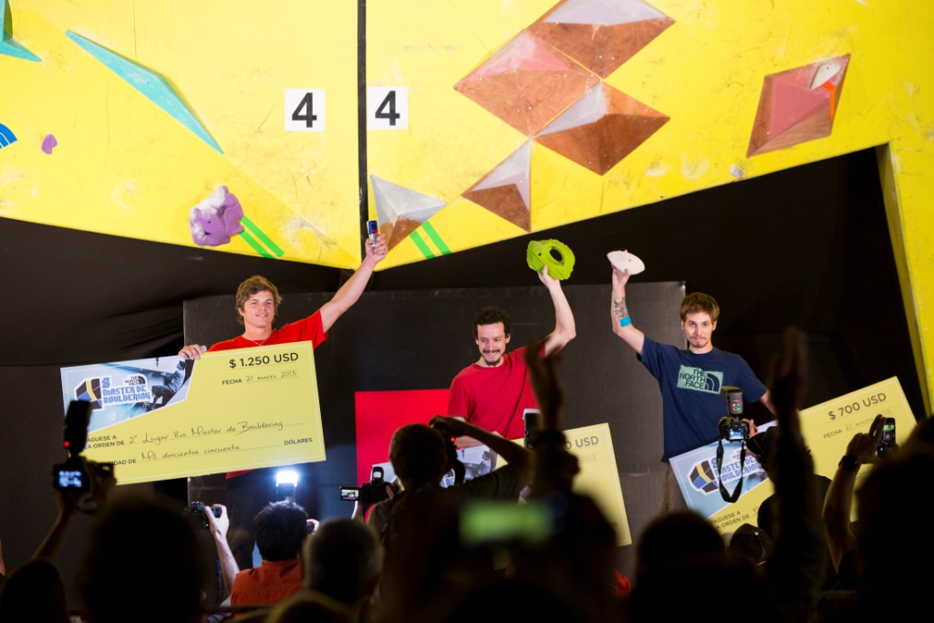 Podio masculino Facundo Langbehn The North Face Master Bouldering