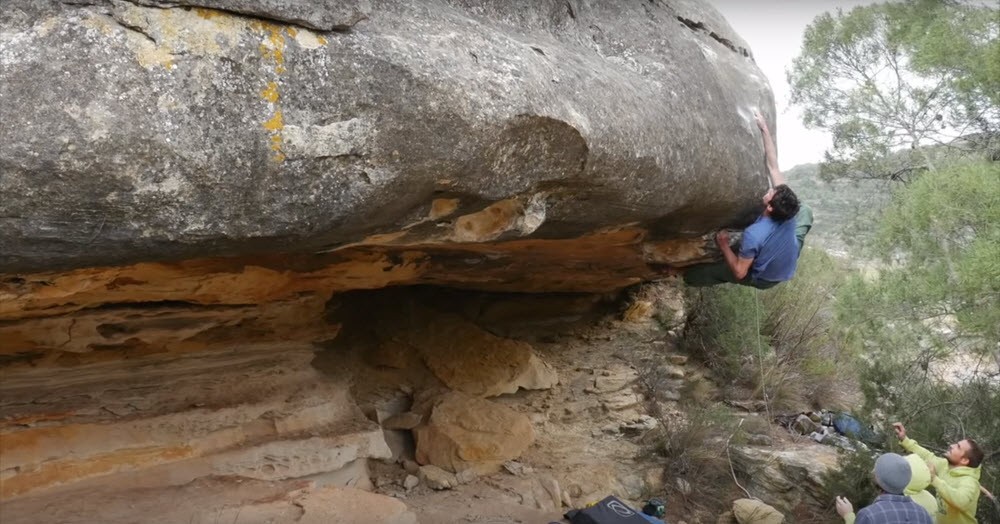 Video escalada boulder; Road trip Alcañiz con Paul Robinson y Chris Sharma “Uncharted Lines”