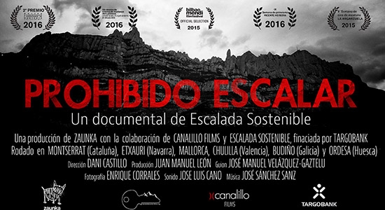 Película documental; Prohibido Escalar por Escalada Sostenible