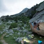 Cavallers, sector de escalada en búlder de los Pirineo Catalanes