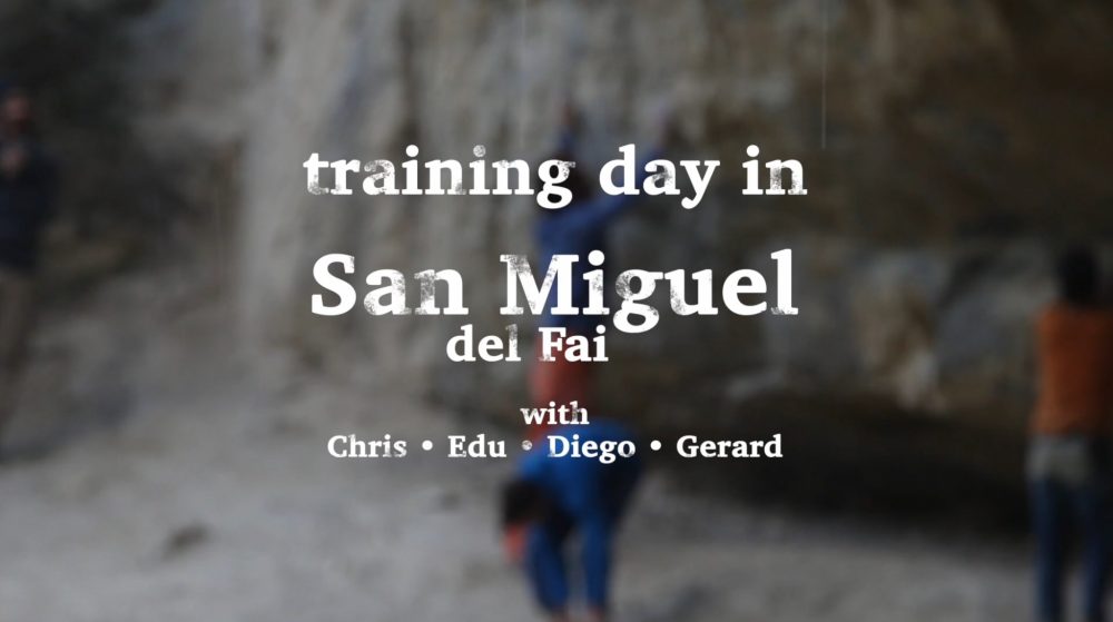 Video escalada boulder: Chris Sharma un día de entrenamiento en Sant Miquel del Fai