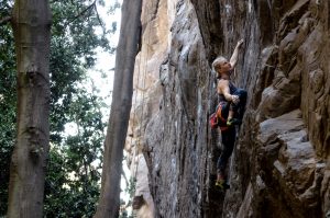 Escaladores de alto nivel disfrutan de escalada en el Bosque Mágico