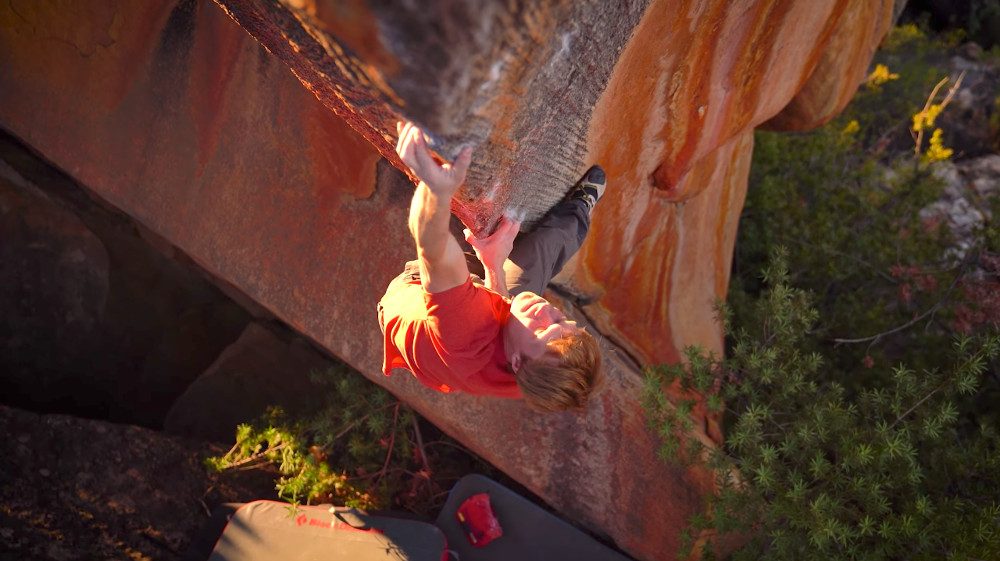 Nalle Hukkataival abre boulder The Finnish line 8c+/V16 en Rocklands sudafrica