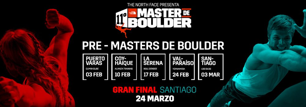 Calendario The North Face Pre Master de Boulder 2018 en Chile