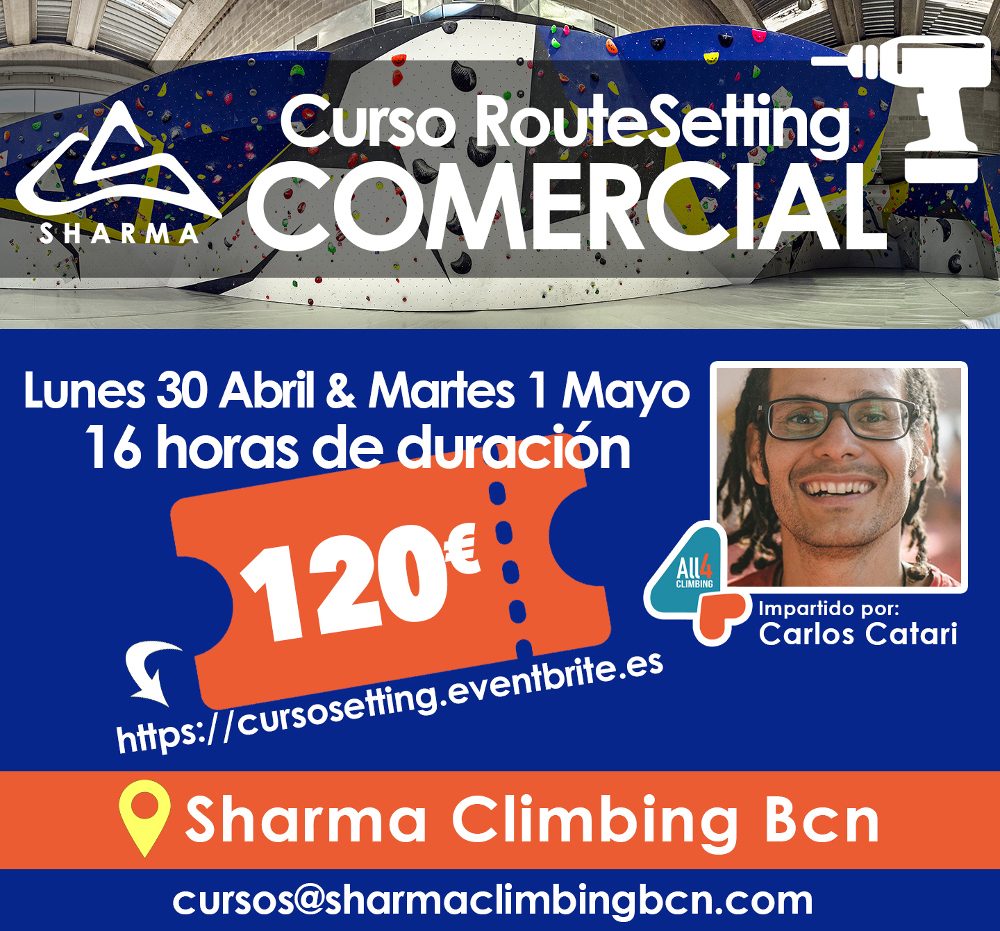 Curso RouteSetter por Carlos Catari en Sharma Climbing Barcelona