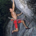 Wolfgang Güllich en Action Directe 9a - Frankenjura - Alemania