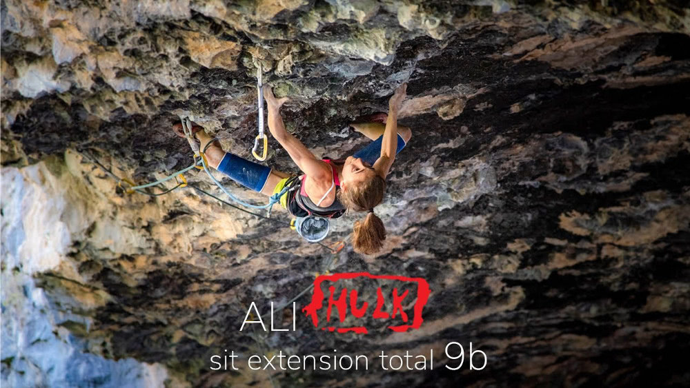 Video escalada deportiva; Laura Rogora en Ali Hulk Extension Total sit start 9b en Rodellar