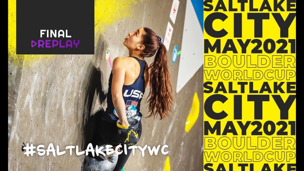 Video competencia escalada: Final Copa del Mundo Escalada Boulder Salt Lake City