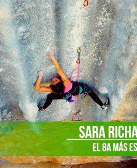 Video de Sara Richart escalando Meconi 8a en Margalef por EpicTV España