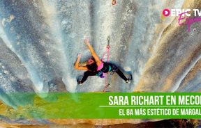Video de Sara Richart escalando Meconi 8a en Margalef por EpicTV España